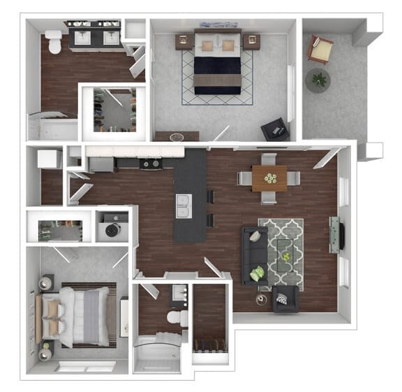 Floor Plan - Unit B1-LB