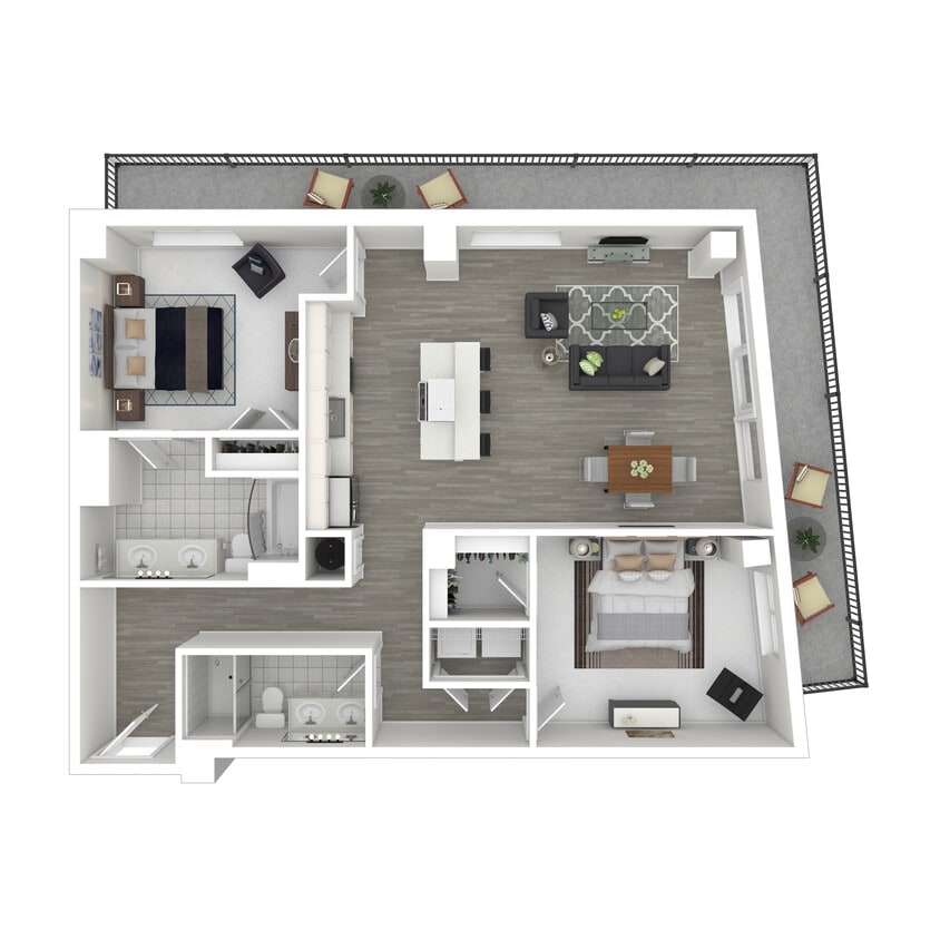 Pungo - 2x2 (3D Furnished) - Pungo