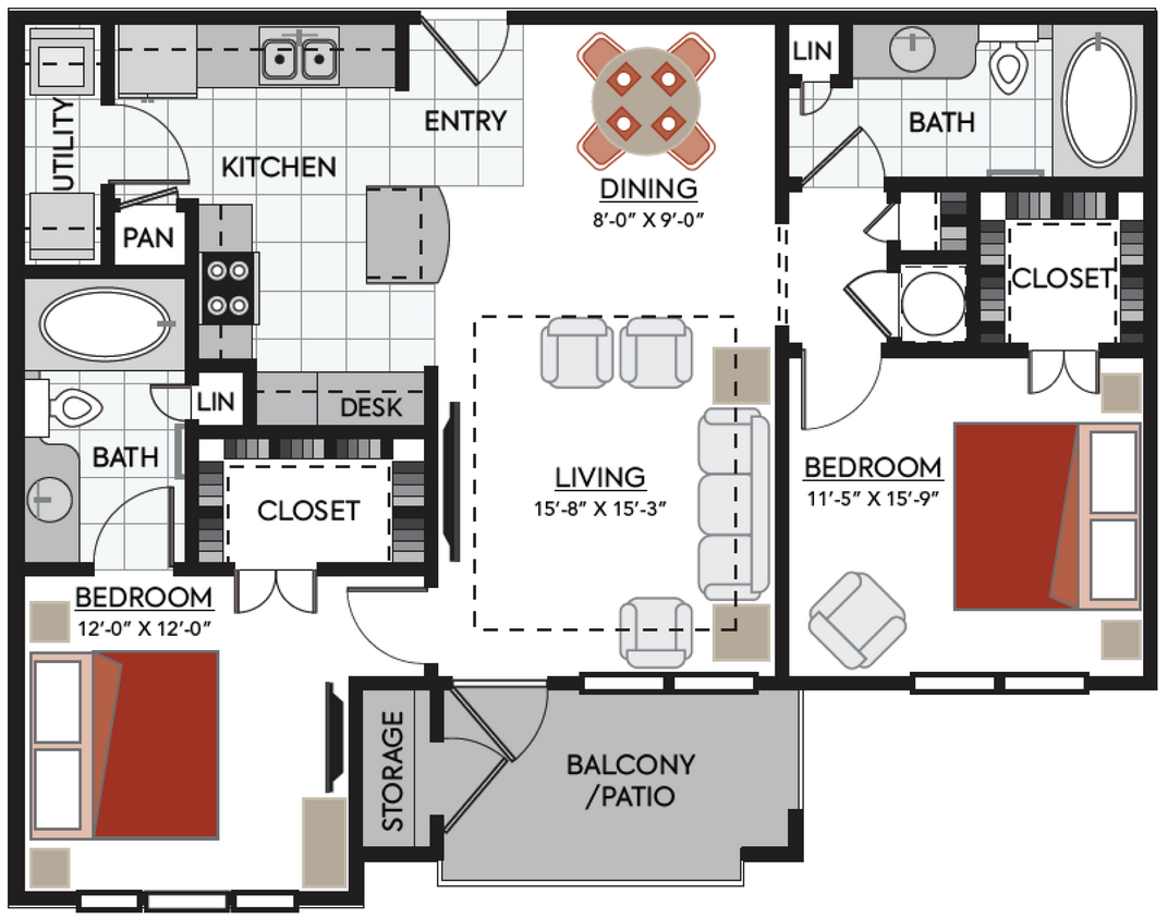 Floor Plan - B1/B1B/B6B