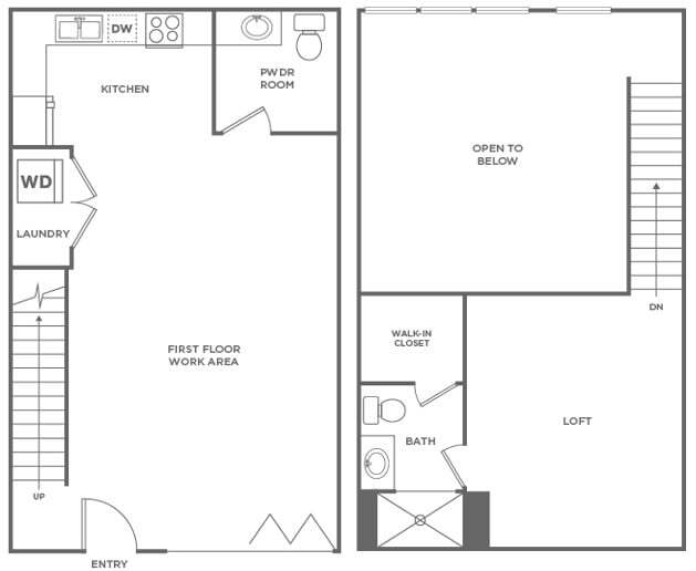 Floor Plan - S6 Live/Work Loft