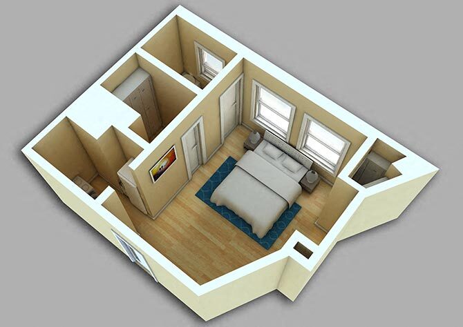 Floor Plan - Studio #226-726