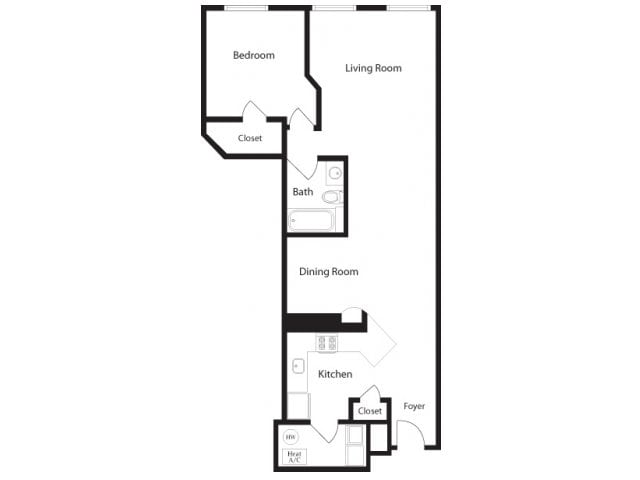 Z - K-Z One Bedroom, One Bathroom