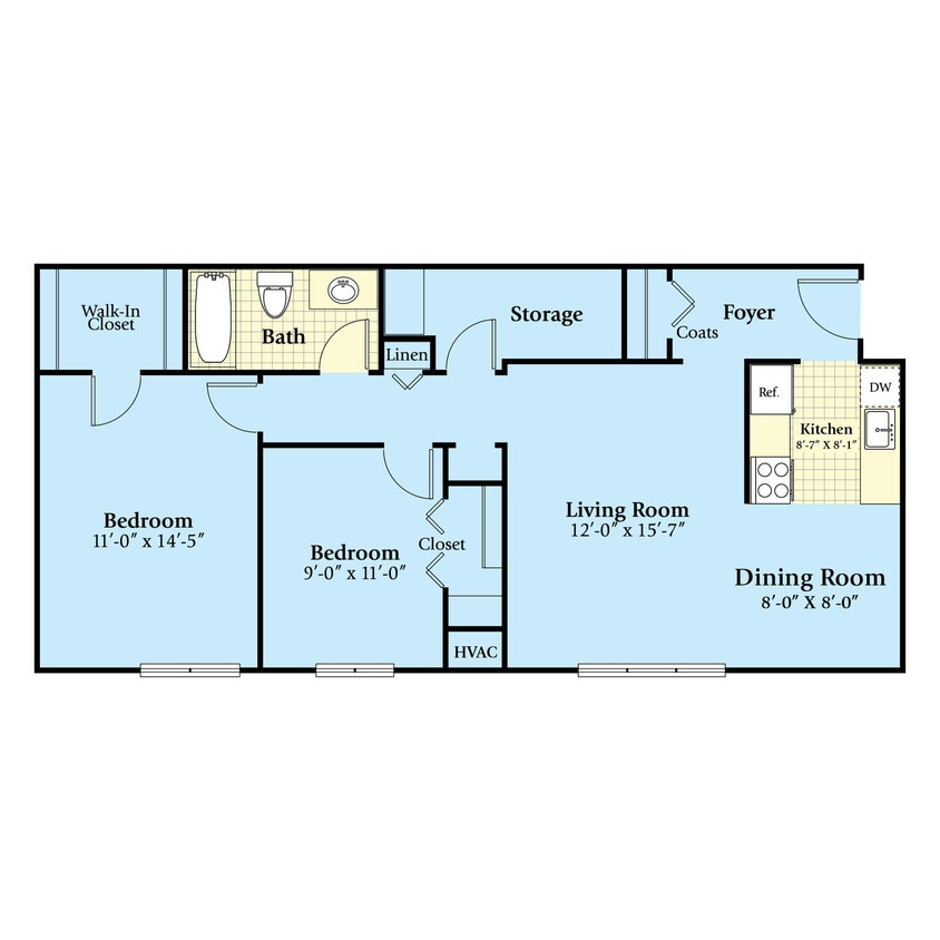 Floor Plan - 2 Bedroom