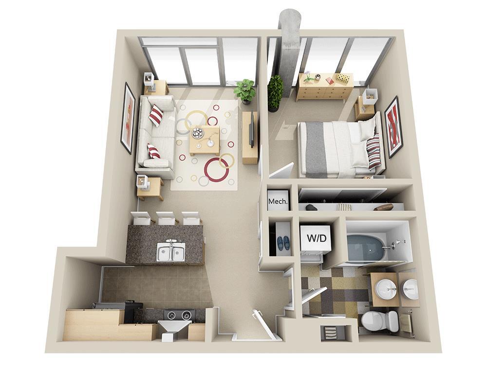 Floor Plan - Midrise A1E