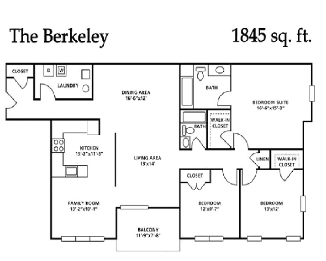 Floor Plan - The Berkley