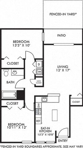 Floor Plan - Forsythia With Fenced-In Yard