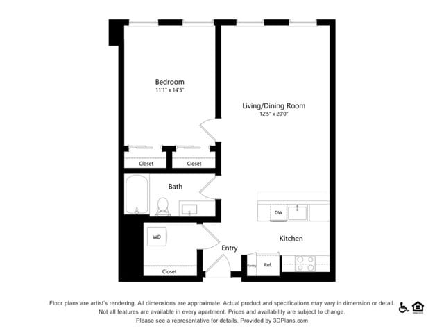 A5.1 | 1x1 | 788 sq ft - A5.1