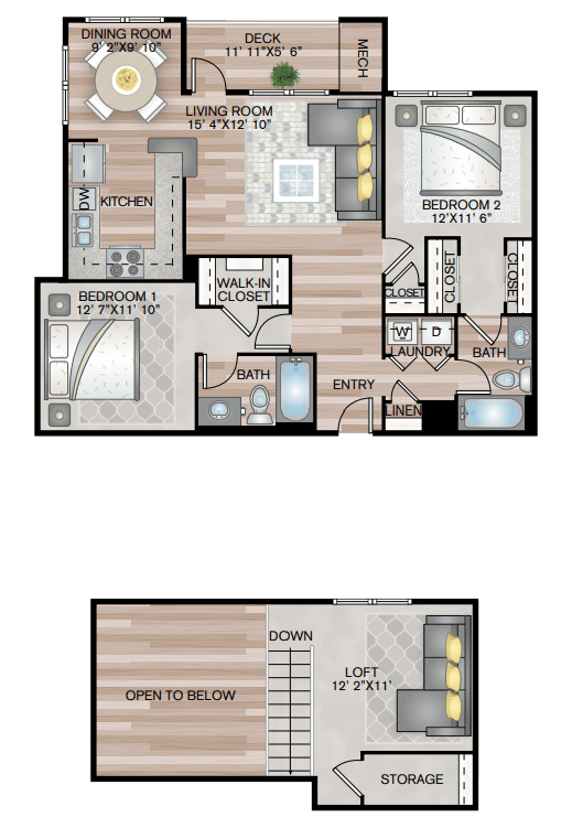 Floor Plan - The Belmont with Loft