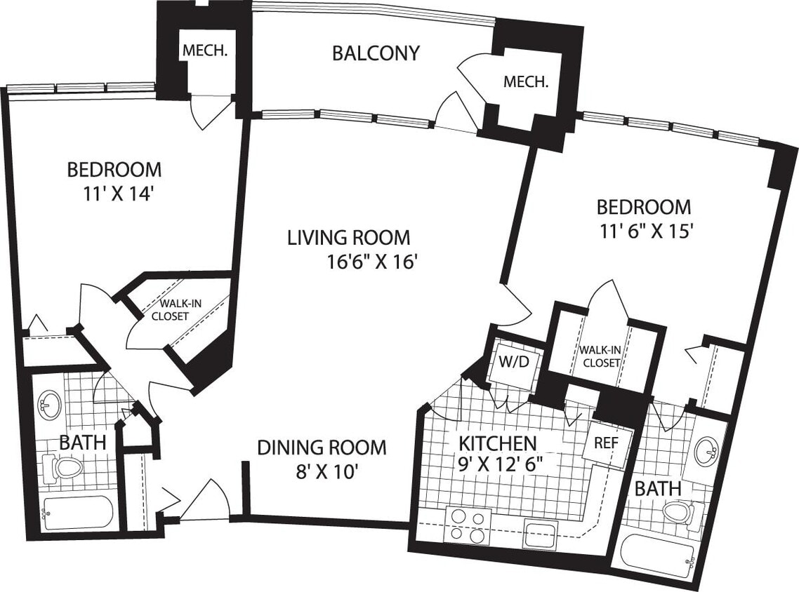 Floor Plan - 2 Bedrooms G