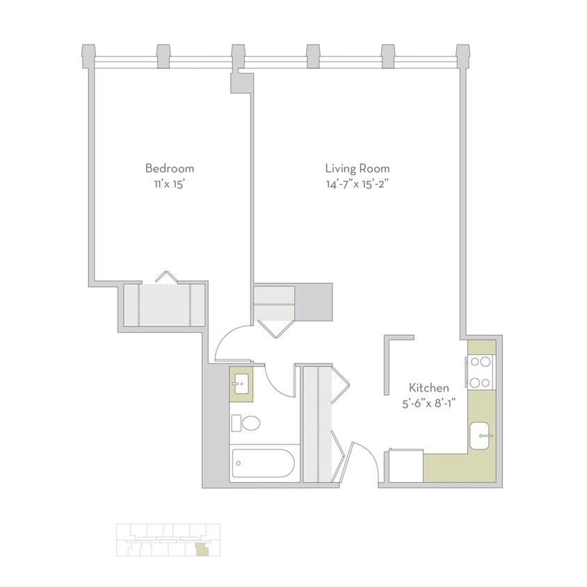 Floor Plan - 1bs15