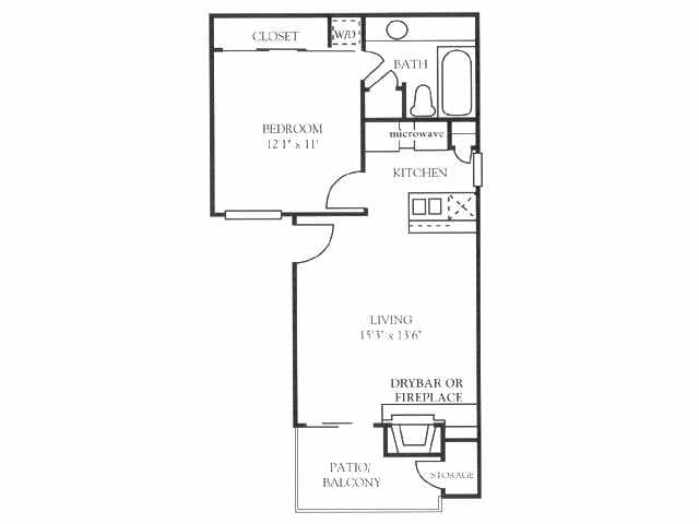 1BR/1BA - 1x1 Deluxe