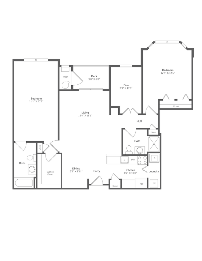 Floor Plan - Den-B2BD