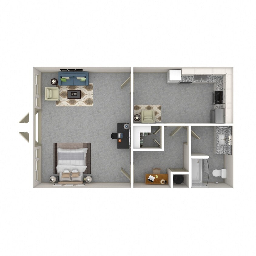 Floor Plan - 0D - AFFORDABLE