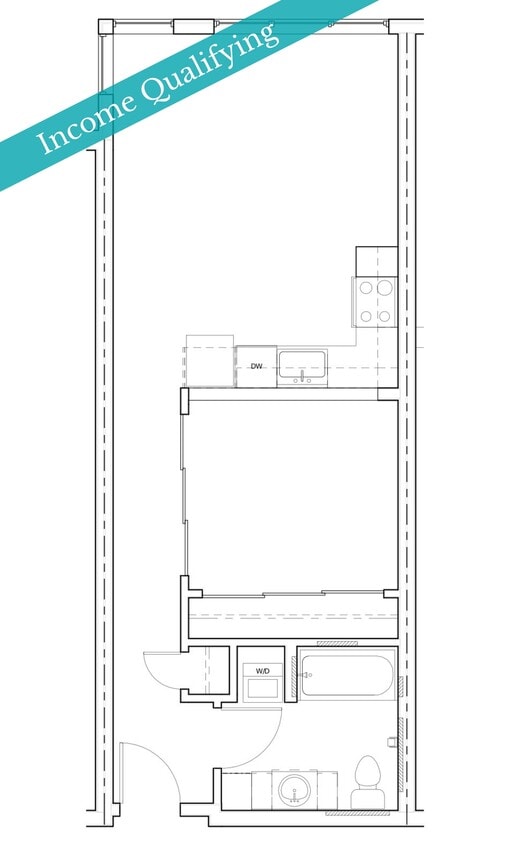 Floor Plan - 1 Bed/1 Bath-MFTE-C10