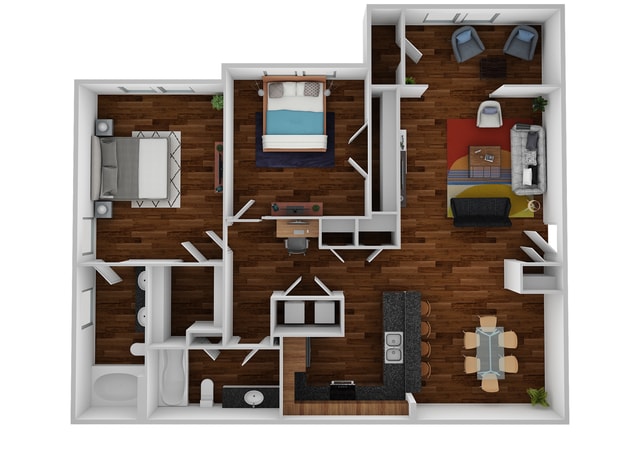 Floor Plan - B2 - The Vanderbilt