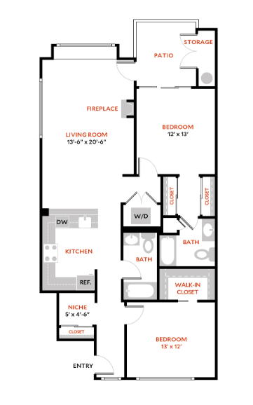 Floor Plan - Townhome Flat A