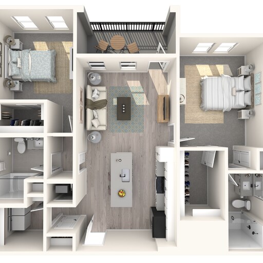 B2 floor plan The Crossing at Palm Aire - B2