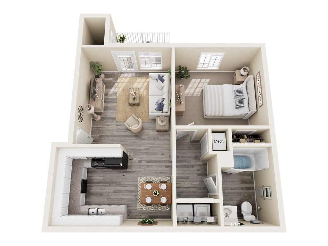 Floor Plan - 1R