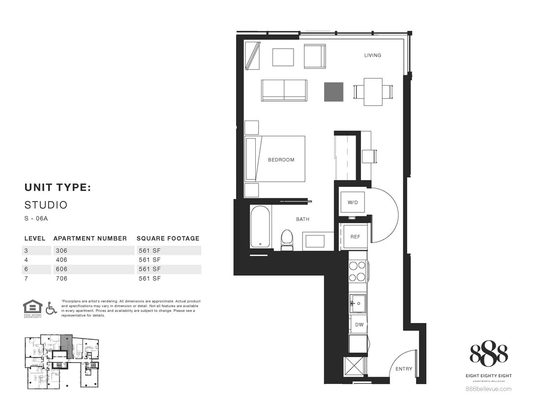 Floor Plan - Studio 06A