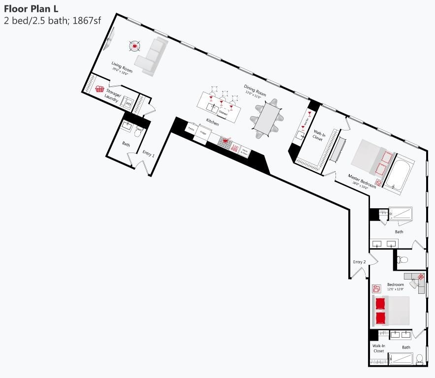 Floor Plan - Sky Suite L