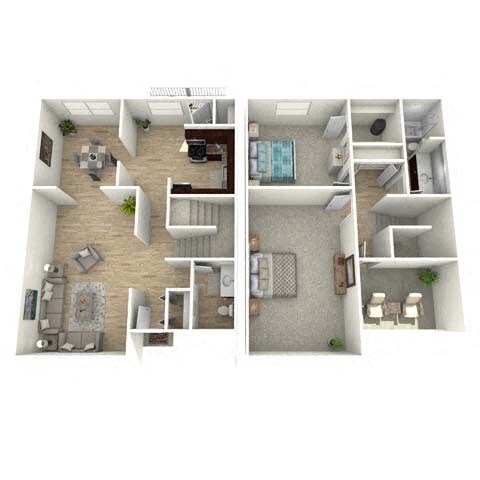 Floor Plan - Hillcrest Townhome