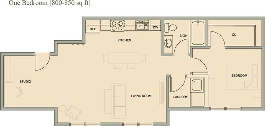 1x1 Deluxe - 1 Bedroom Deluxe