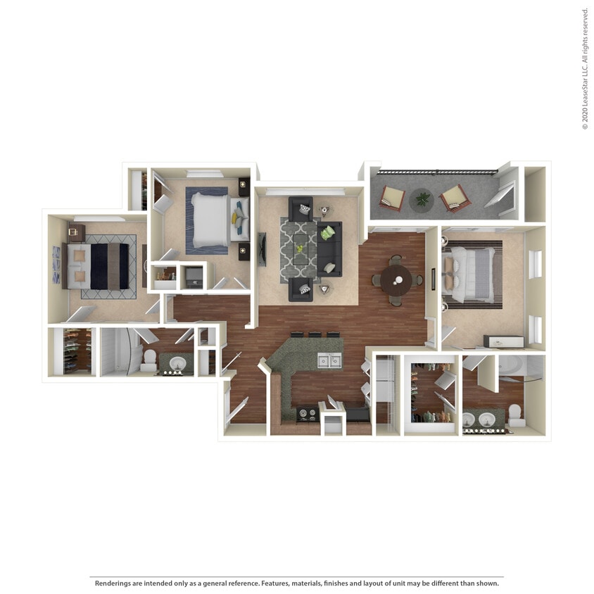 Floor Plan - 3 Bed 2 Bath 1476 SqFt Garage (1341 Net)