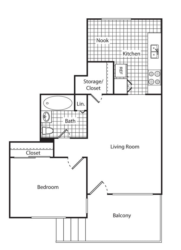 Floor Plan - 1/1_600U