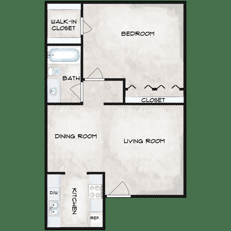 Floor Plan - 1 BR A	