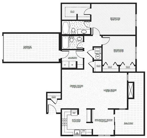 Floor Plan - THE EGRET WITH GARAGE
