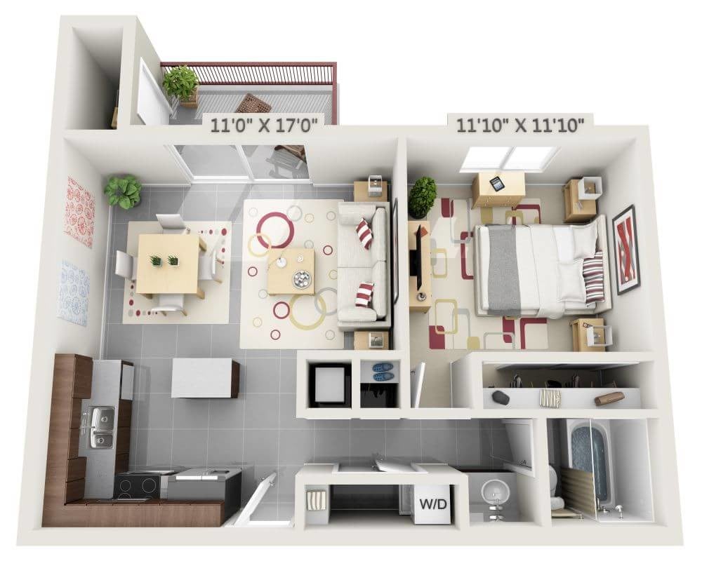 Floor Plan - Delmonico (A1B)