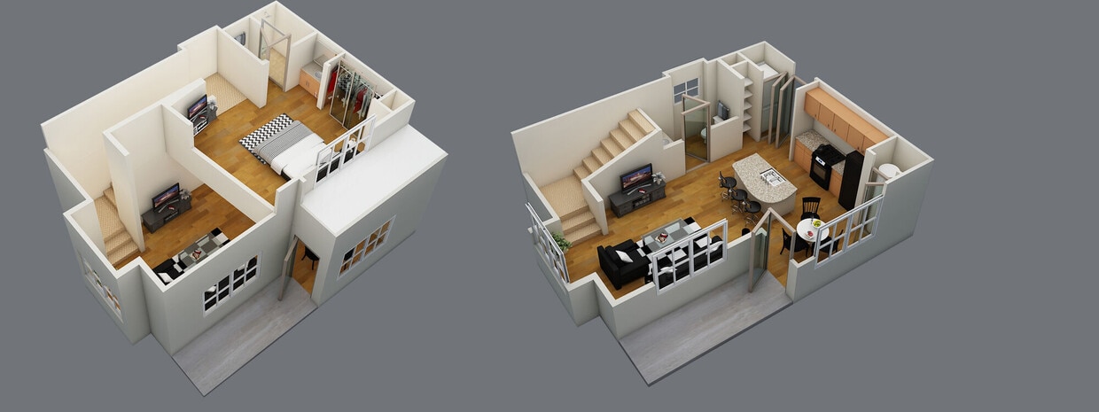 Floor Plan - A2 771sf 1/1
