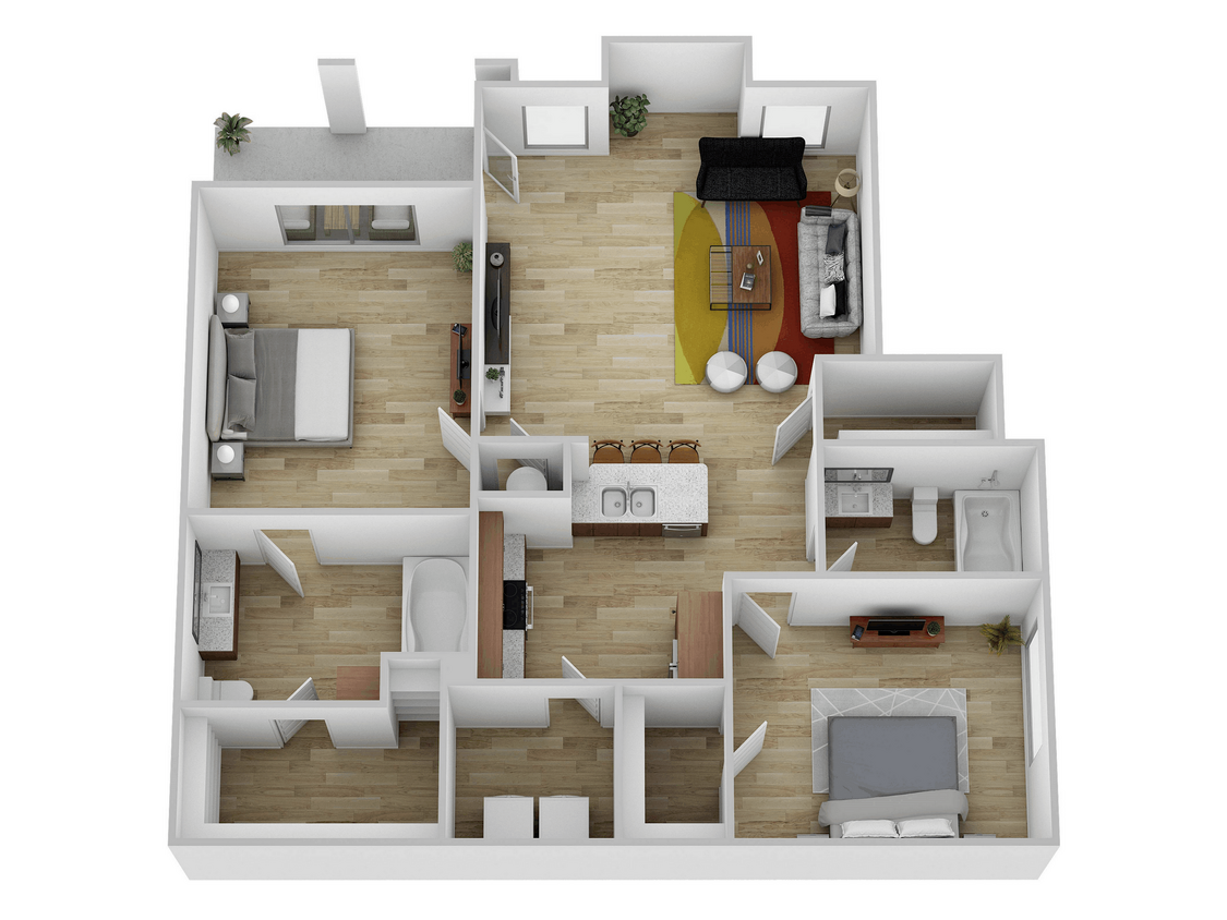 Katy Ranch 1037 SF 2025 - 2 Bed, 2 Bath