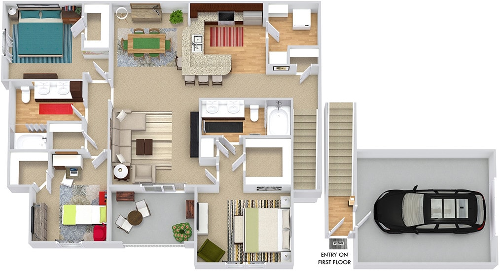 Floor Plan - Chelsea with Attached Garage