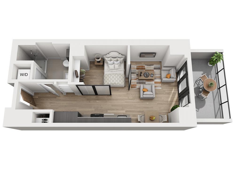Floor Plan - Studio E1X