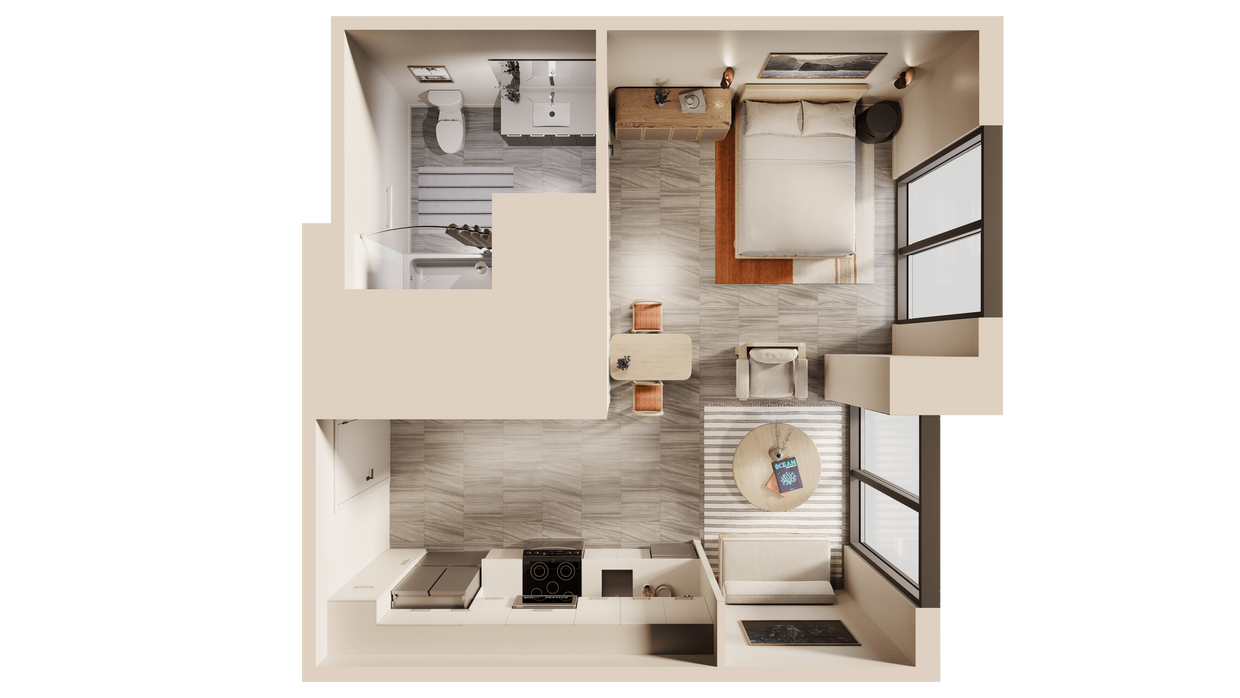 Floor Plan - East Studio City View B