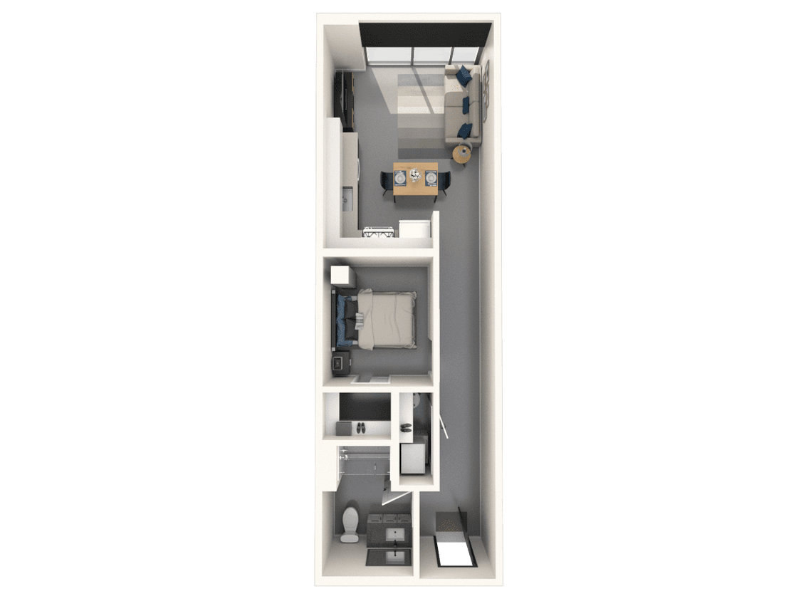 Floor Plan - 1x1 A
