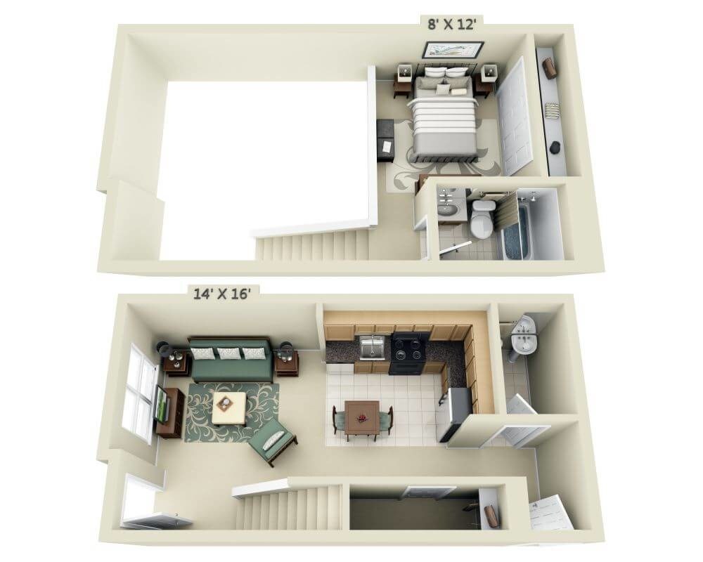 Floor Plan - Jefferson (P3 A1.5BL)