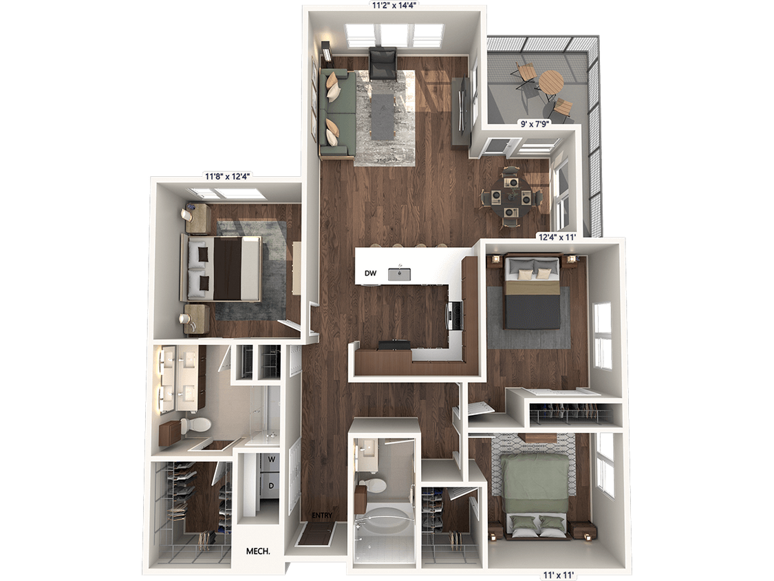 Floor Plan - C1 - Finish Package 1