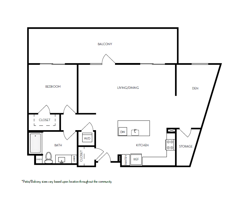 Floor Plan - 1x1h-D