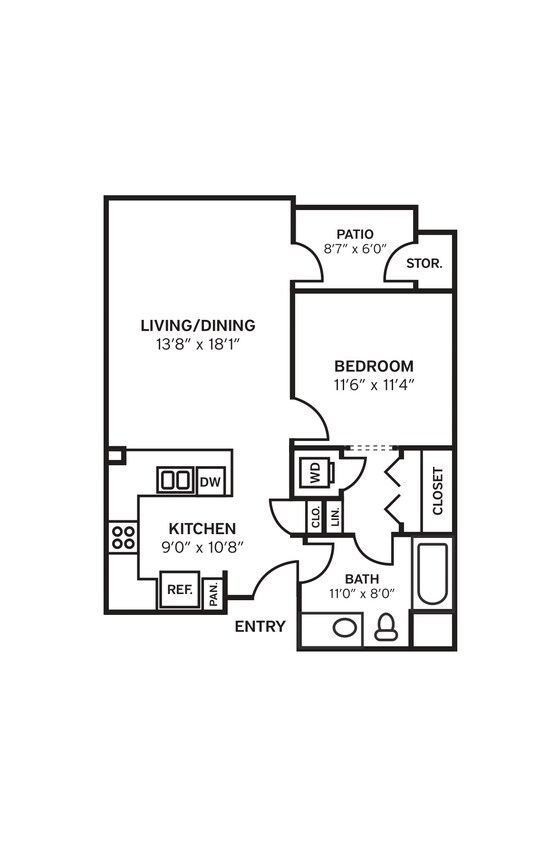 Floor Plan - 1B