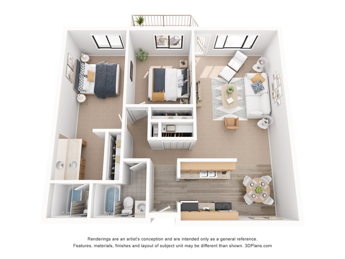 Floor Plan - 2 Bedroom B