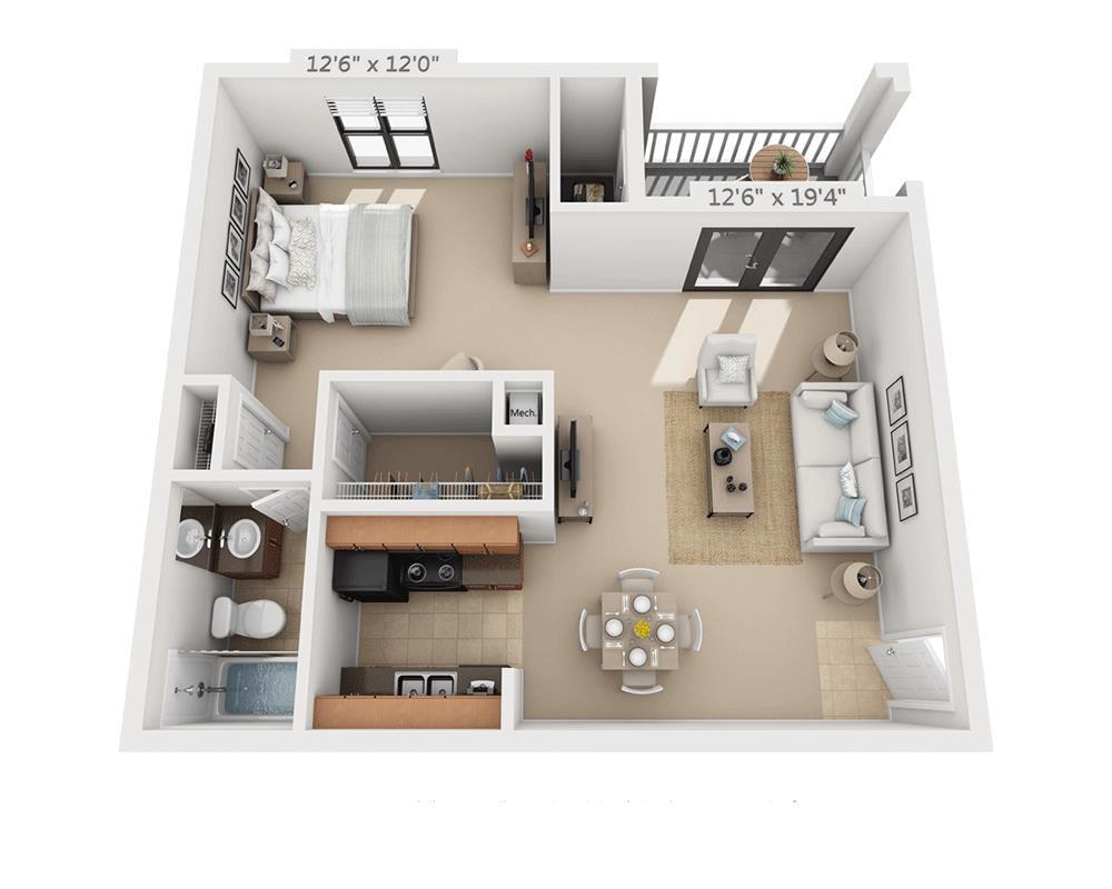 Floor Plan - Efficiency