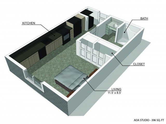 Floor Plan - Micro Studio