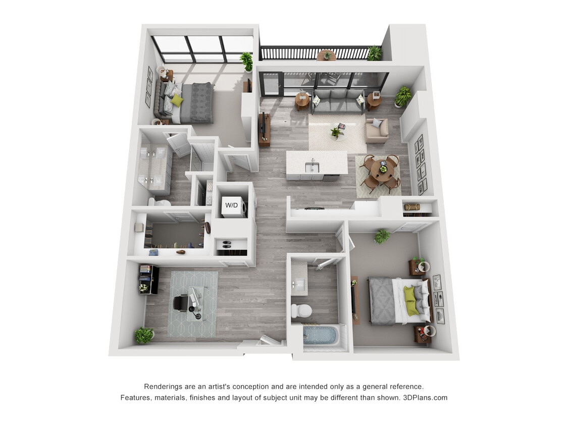 The Glenn - C7 - 2 Beds - 2 Baths - 1299 Sq. ft. - C7