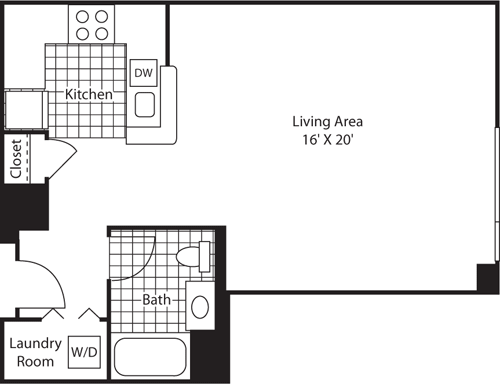 Floor Plan - Studio 617