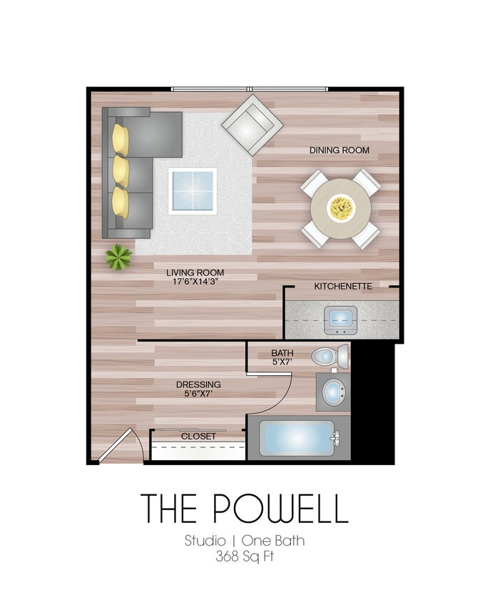 368 Square Foot - The Powell