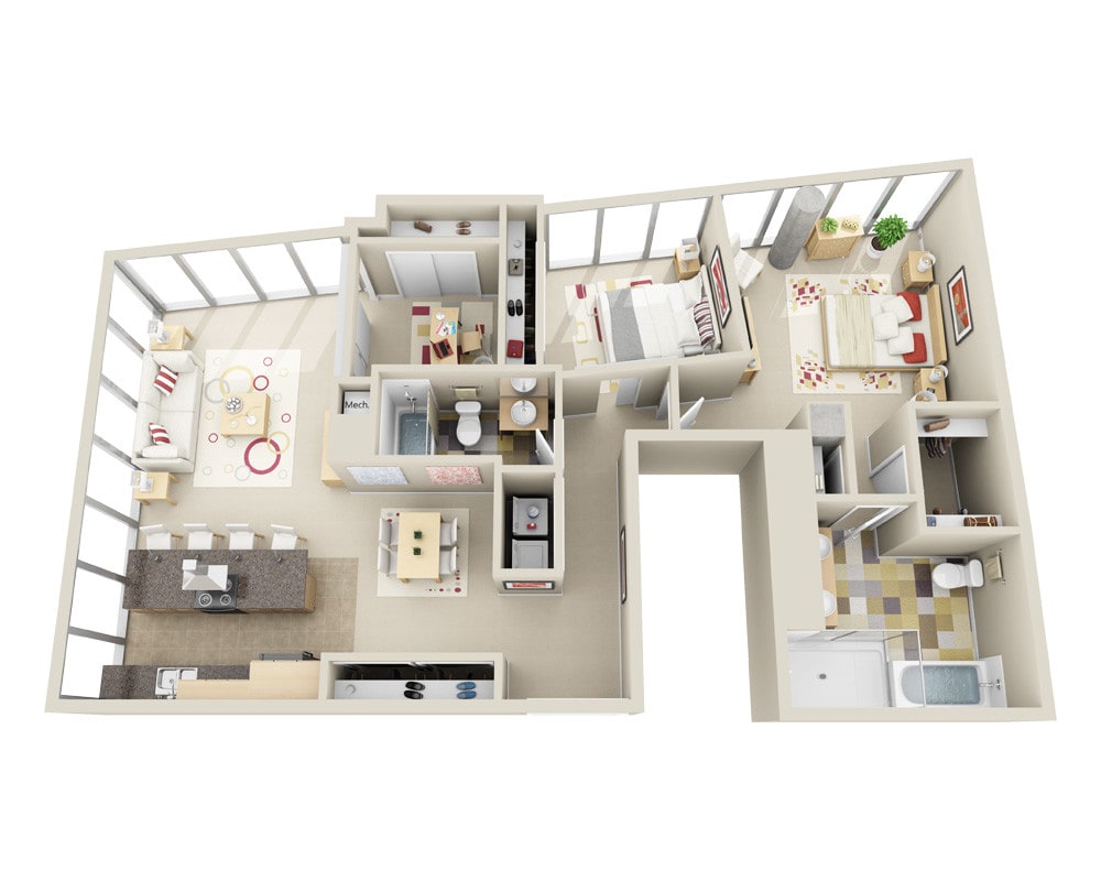 Floor Plan - Highrise B2OD