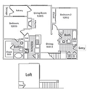 Floor Plan - 2C - Dover