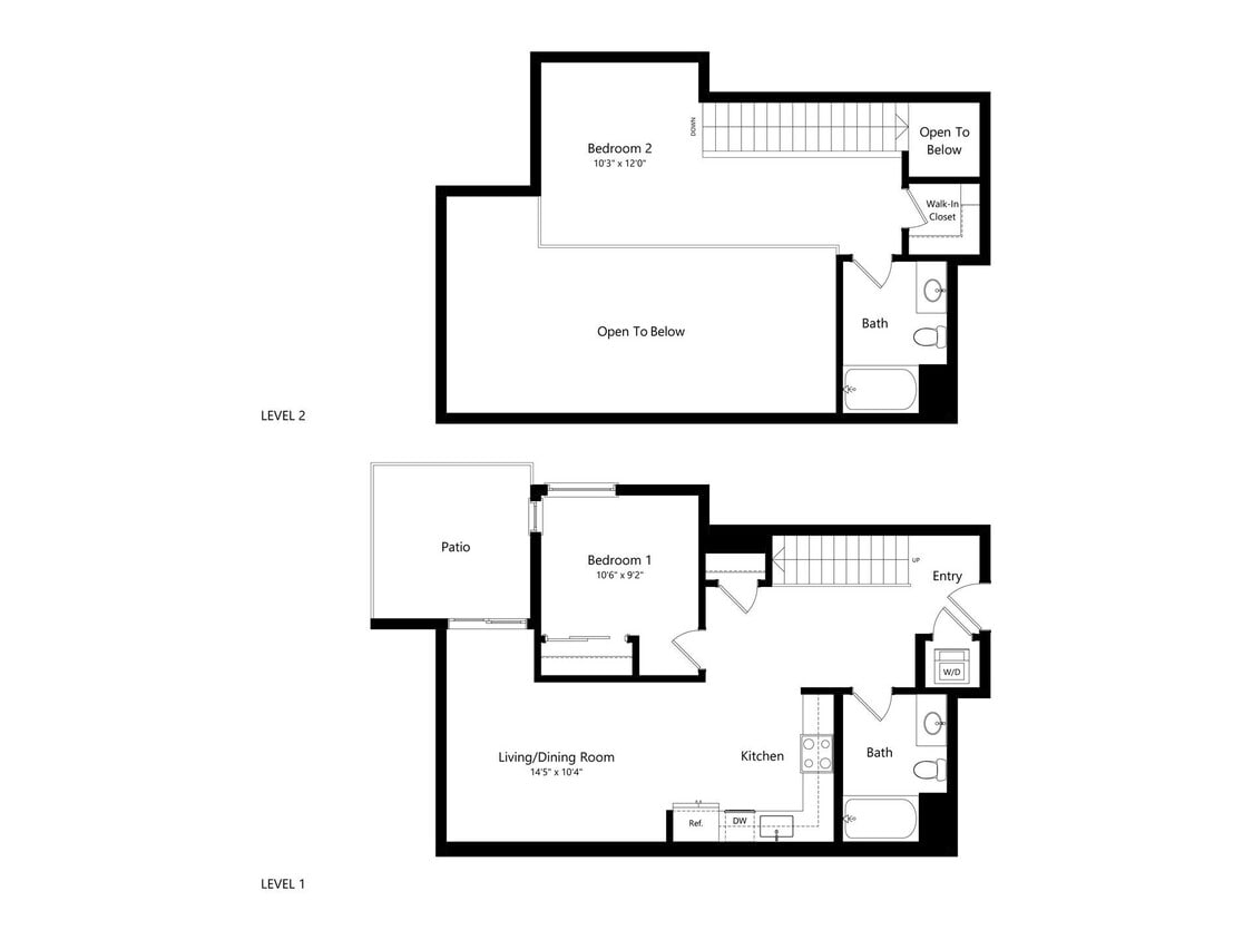 Floor Plan - 2X2 K-L